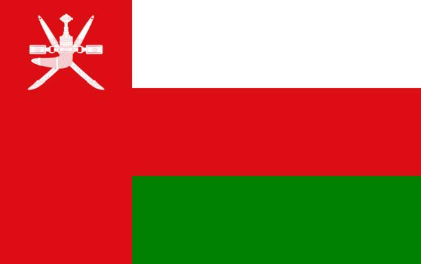 Flag of the Oman. Vector illustration.